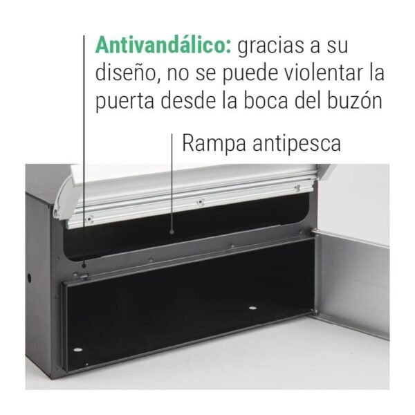 Buzón Horizontal - Metálico Biselado - Modelo MILENIO (H4400-SERIES)