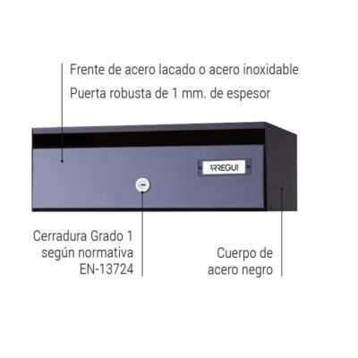 Buzón Horizontal - Metálico Estándar - Modelo ADAPTA (H3700-SERIES)