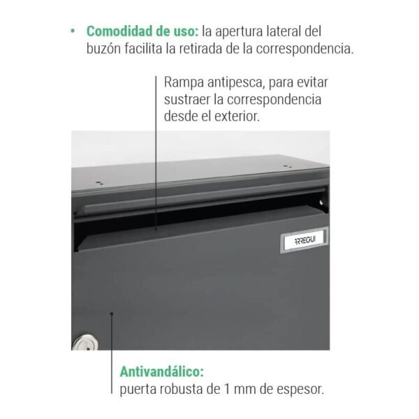 Buzón Vertical - Diseño Moderno - Modelo HABITAT (V8700-SERIES)