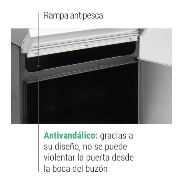 Buzón Vertical - Metálico Biselado - Modelo MILENIO VERTICAL (V4000-SERIES)