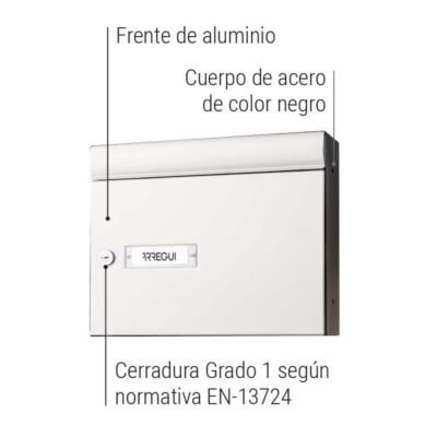 Buzón Vertical - Metálico Biselado - Modelo MILENIO VERTICAL (V4000-SERIES)