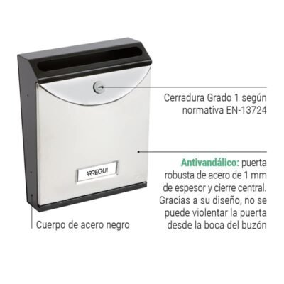 Buzón Vertical - Plástico Curvo - Modelo FUTURE VERTICAL (V1000-SERIES)