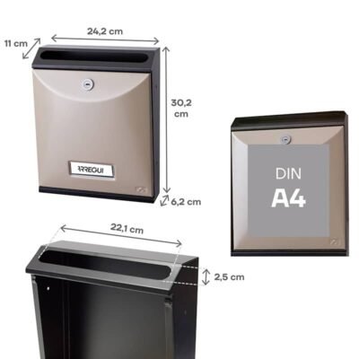 Buzón Vertical - Plástico Curvo - Modelo FUTURE VERTICAL (V1000-SERIES)