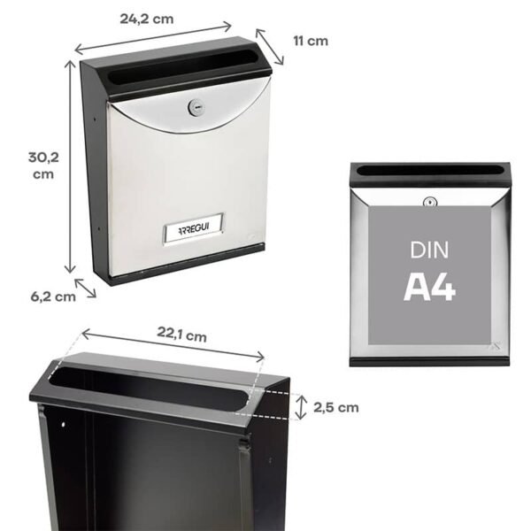 Buzón Vertical - Plástico Curvo - Modelo FUTURE VERTICAL (V1000-SERIES)