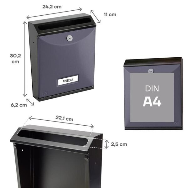 Buzón Vertical - Plástico Curvo - Modelo FUTURE VERTICAL (V1000-SERIES)