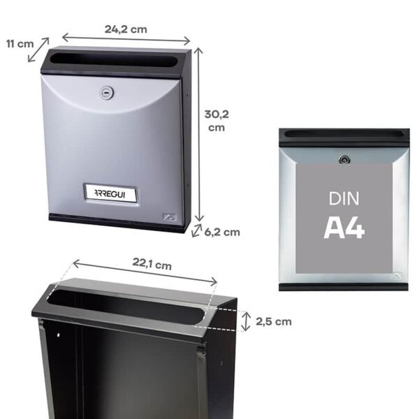 Buzón Vertical - Plástico Curvo - Modelo FUTURE VERTICAL (V1000-SERIES)