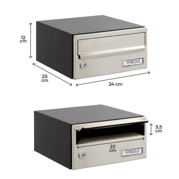 Buzón Horizontal - Altura Reducida - Modelo SLIM (H2400-SERIES)