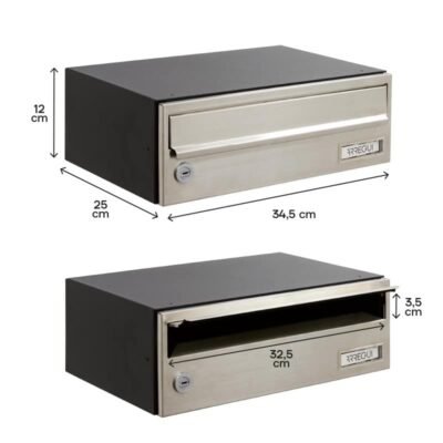 Buzón Horizontal - Altura Reducida - Modelo SLIM (H2400-SERIES)