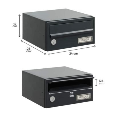 Buzón Horizontal - Altura Reducida - Modelo SLIM (H2400-SERIES)