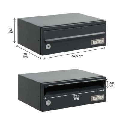 Buzón Horizontal - Altura Reducida - Modelo SLIM (H2400-SERIES)