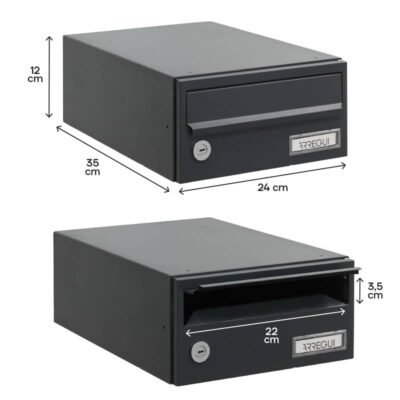 Buzón Horizontal - Altura Reducida - Modelo SLIM (H2400-SERIES)