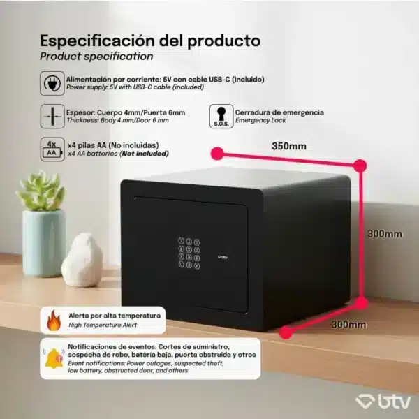 Caja Fuerte - Serie Mini (BTV-SERIE-MINI)